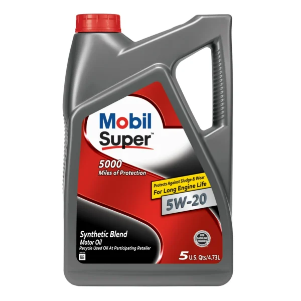 Mobil Super Synthetic Blend 5W-20 1Gallon